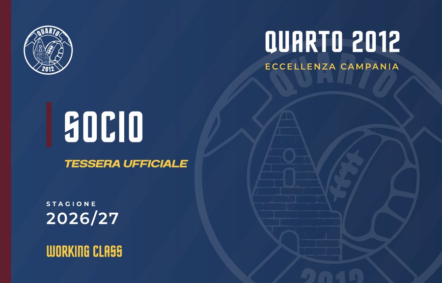 Tessera Socio Quarto 2012, versione blu, fronte